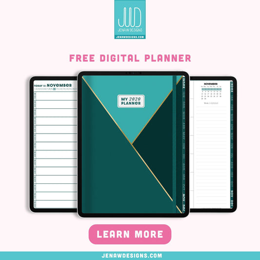 FREE NOV & DEC 2020 DIGITAL PLANNER - Jena W Designs