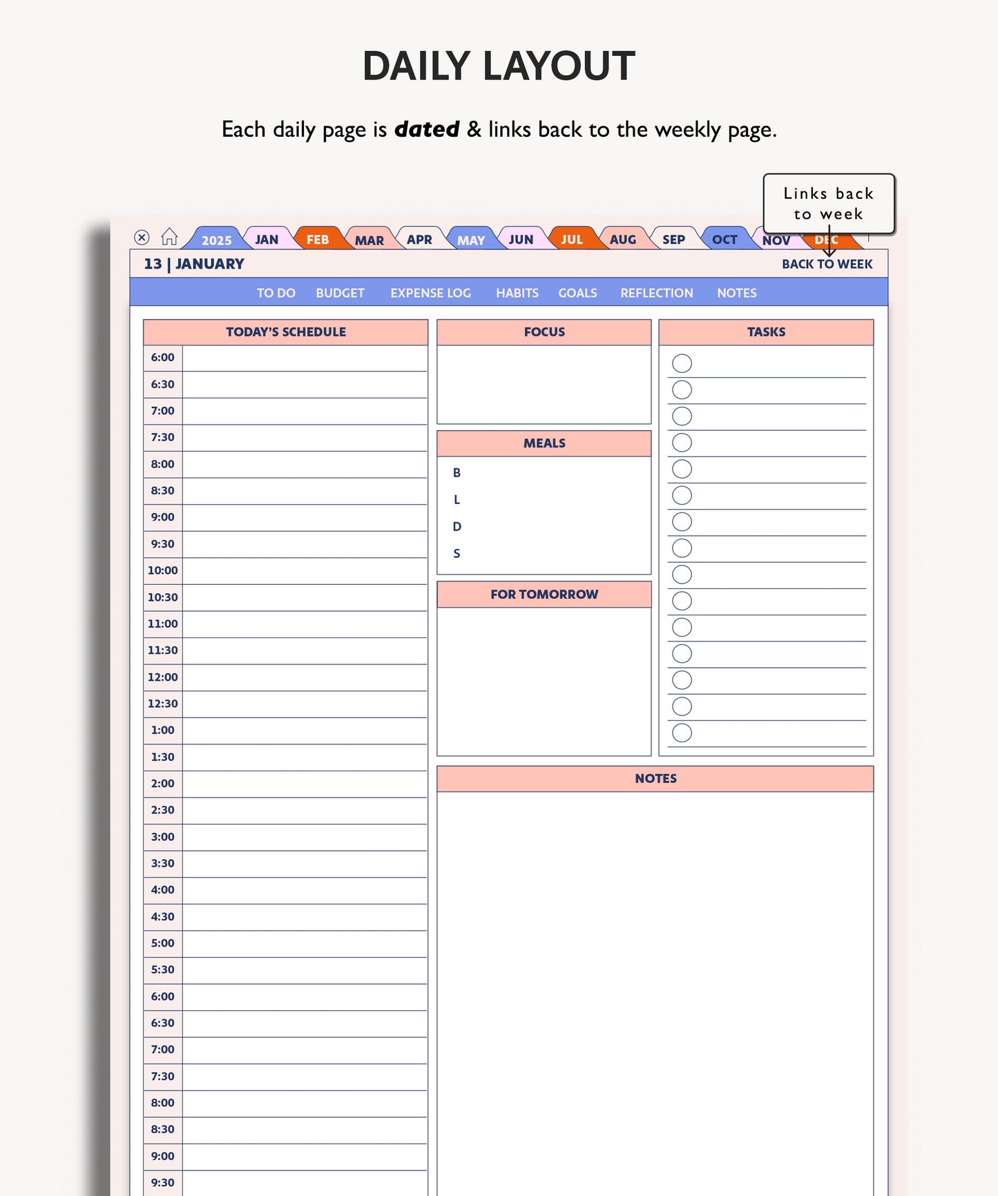2025 Daily Planner | Essentials
