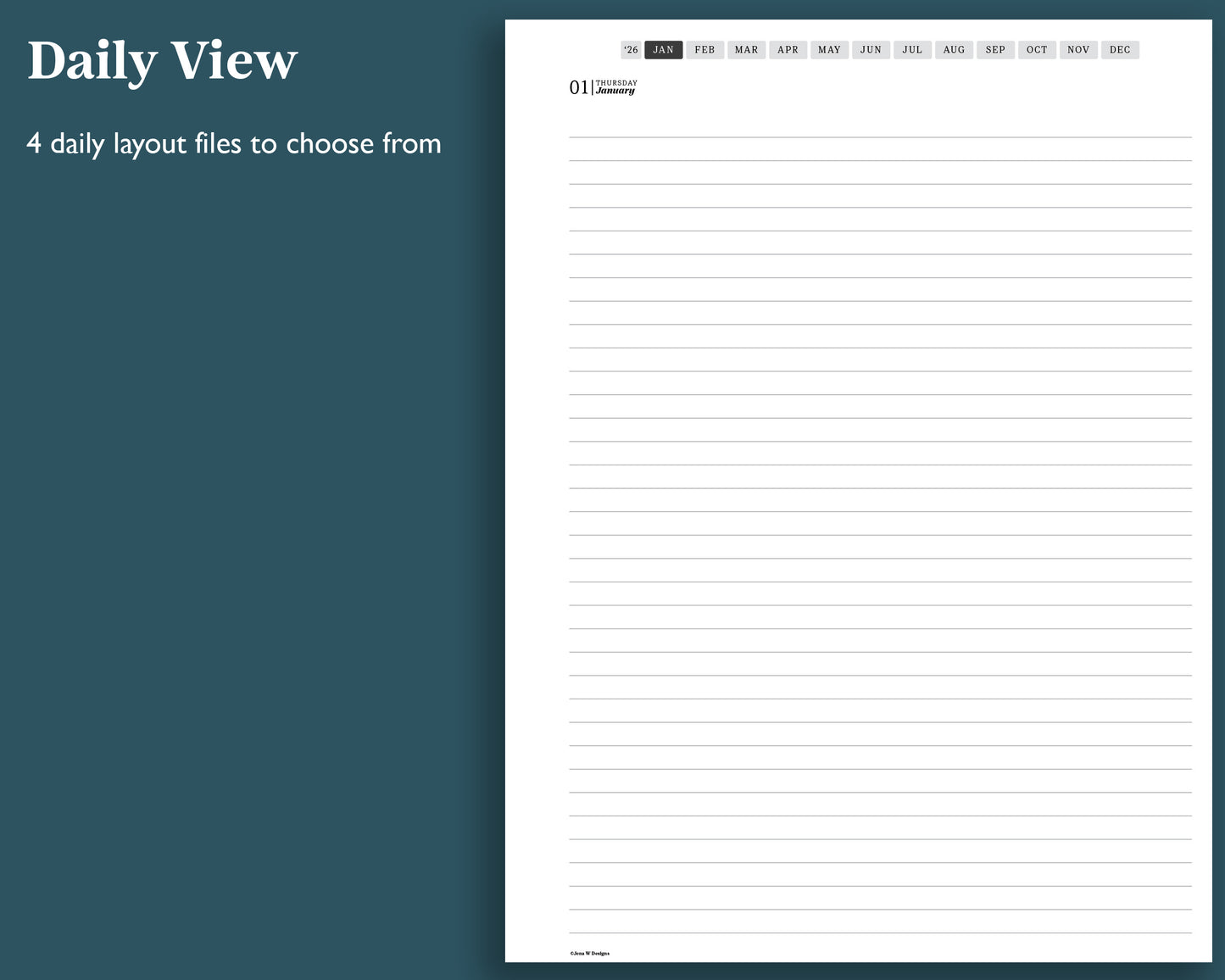 2026 Daily Journal | for reMarkable