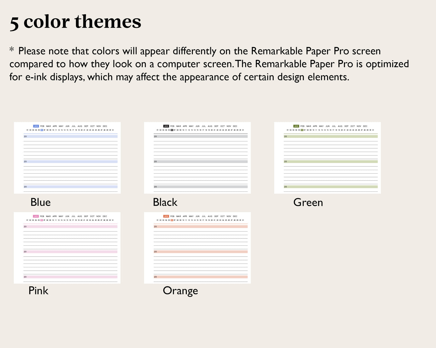 5 Year Journal | for reMarkable Paper Pro