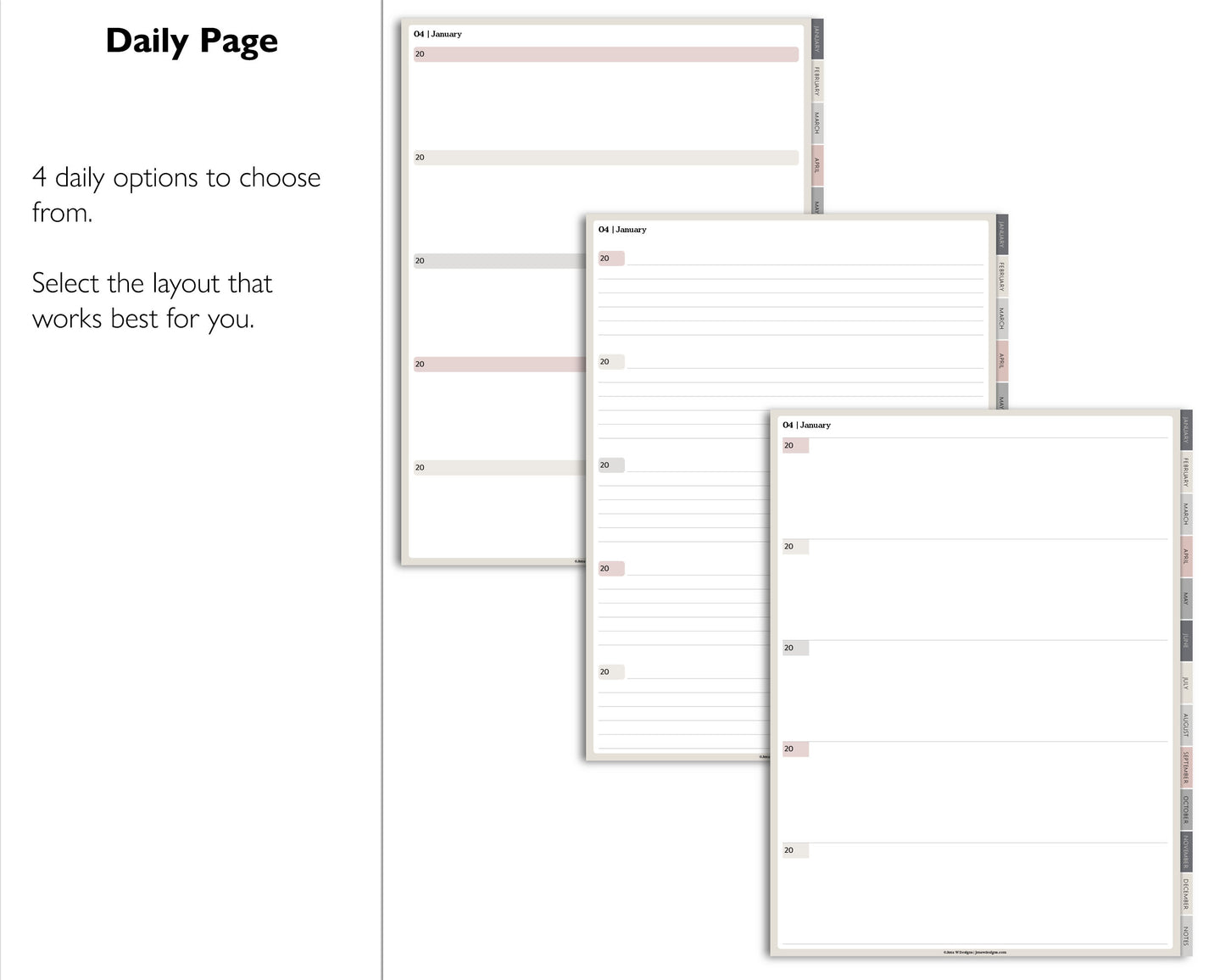 5 Year Digital Journal | One Line A Day Journal