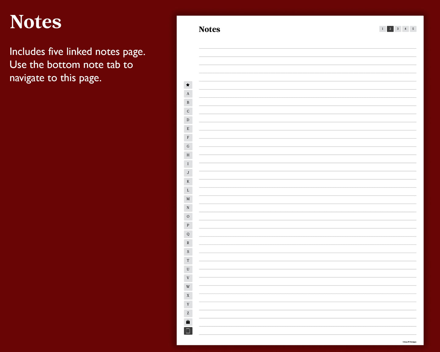 A to Z Address Book | for Kindle Scribe