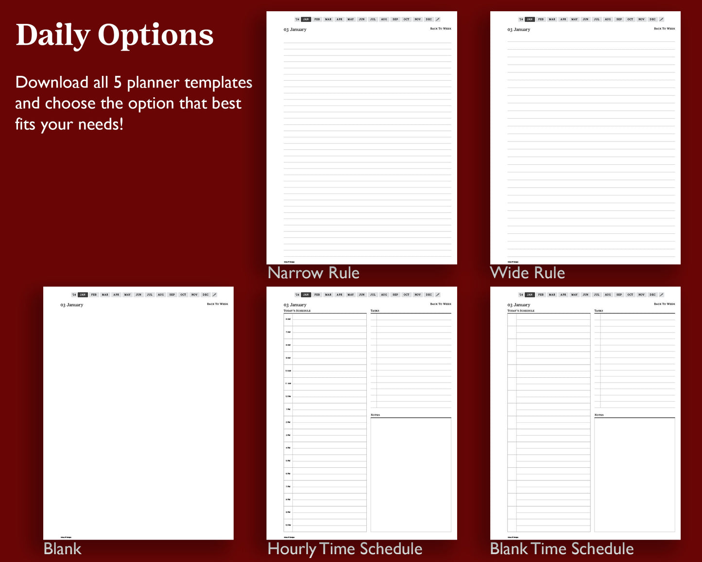 2024 Daily Planner | for Kindle Scribe