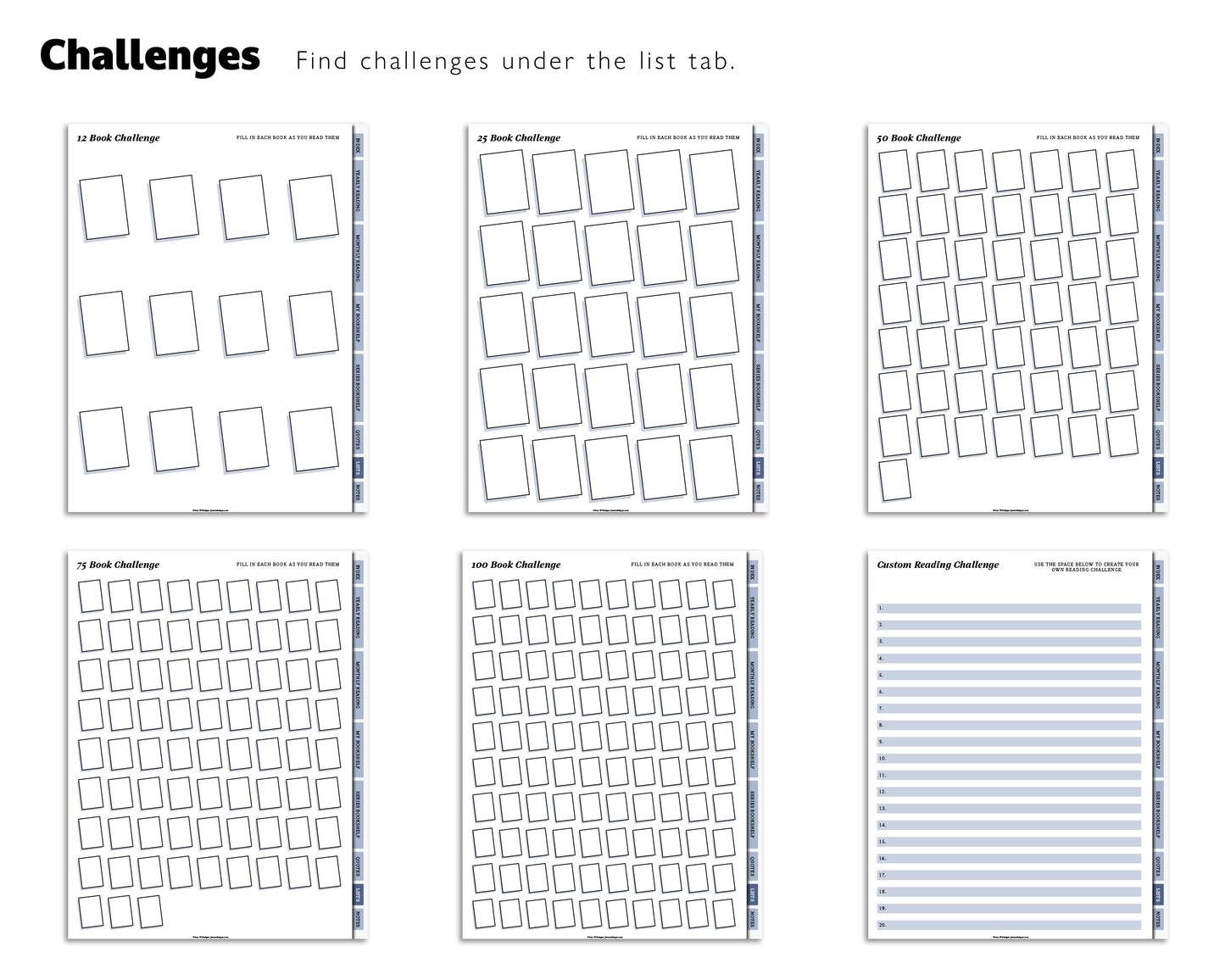 Digital Reading Journal | Reading Journal Template
