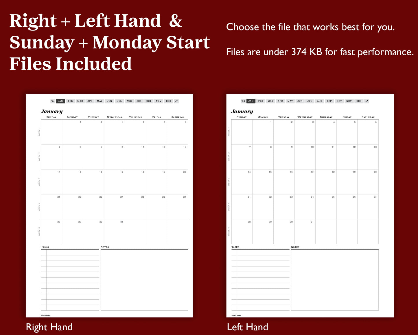 2024 Weekly Planner | for Kindle Scribe