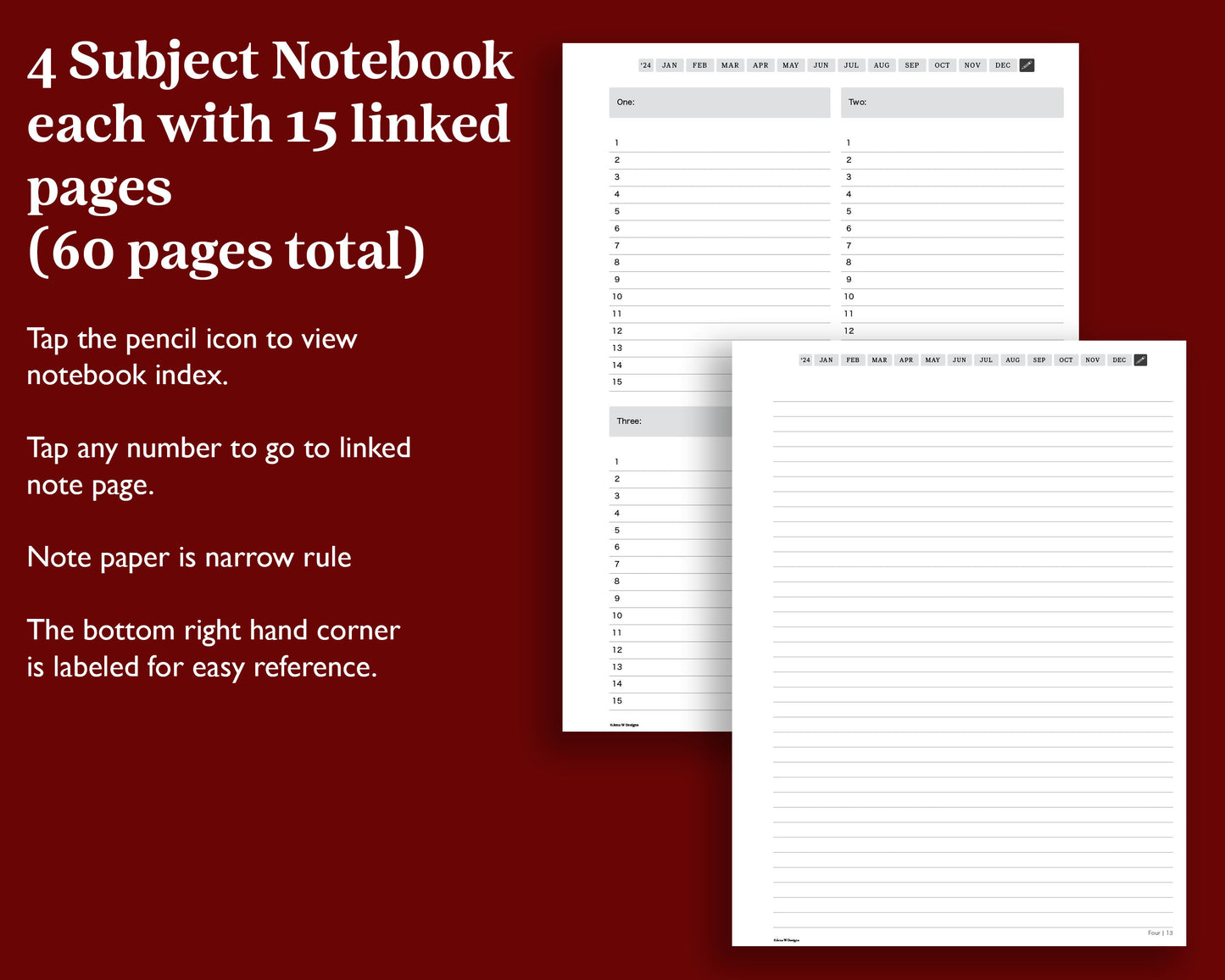 2024 Weekly Planner | for Kindle Scribe