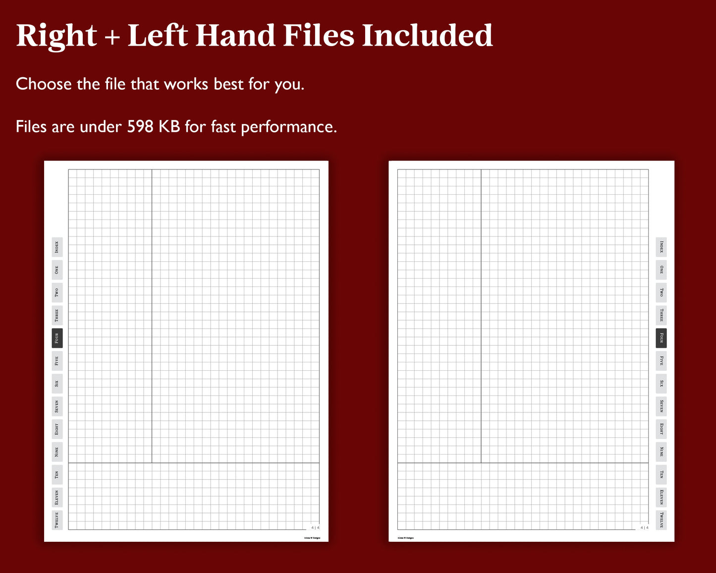 12 Section Cornell Notebook | for Kindle Scribe