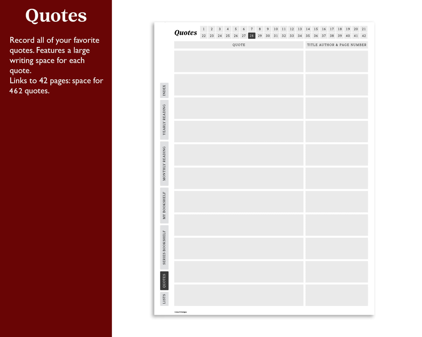 Reading Journal | for Kindle Scribe