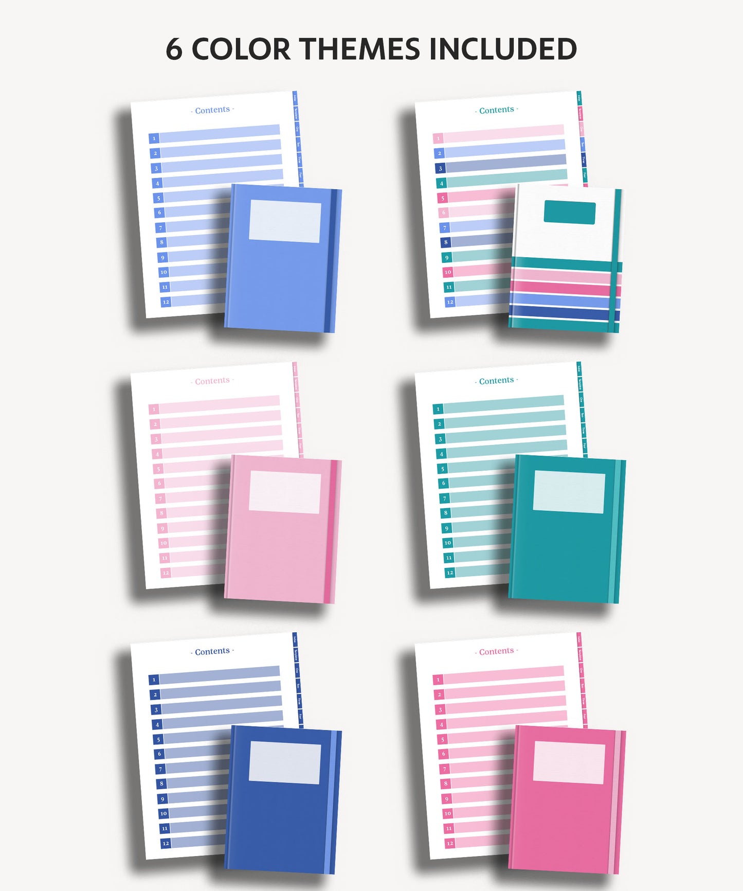 12 Subject Notebook Bundle | 6 Notebooks