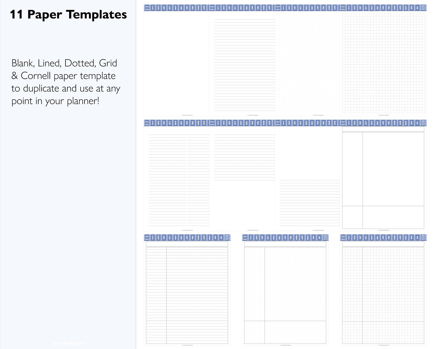 2023 - 2024 Digital Student Planner - Playful Academic Collection