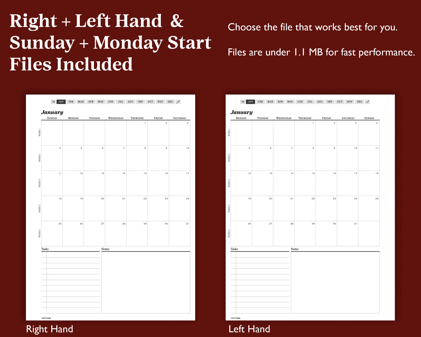 2026 Daily Digital Planner | for Kindle Scribe
