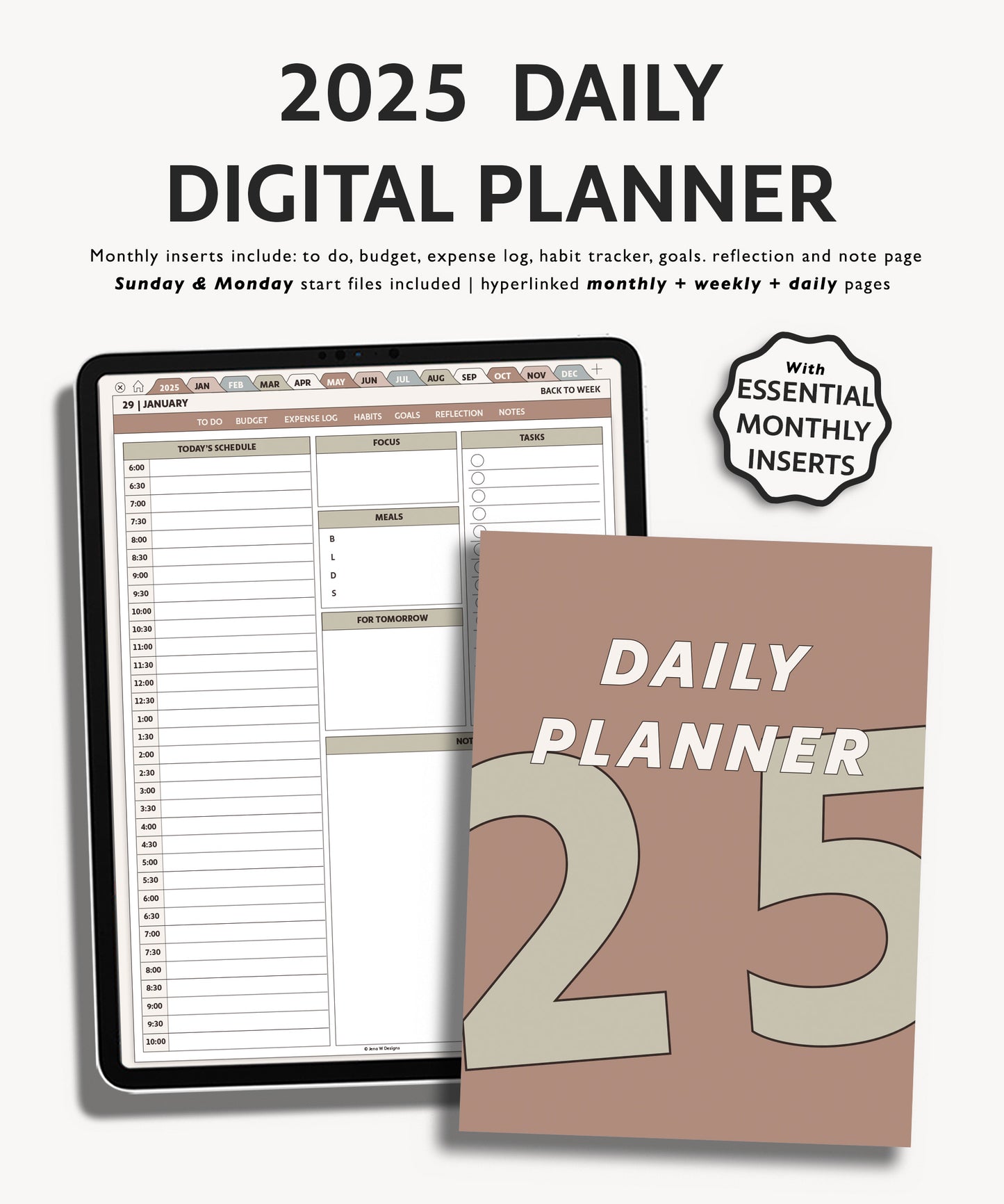 2025 Daily Planner | Essentials