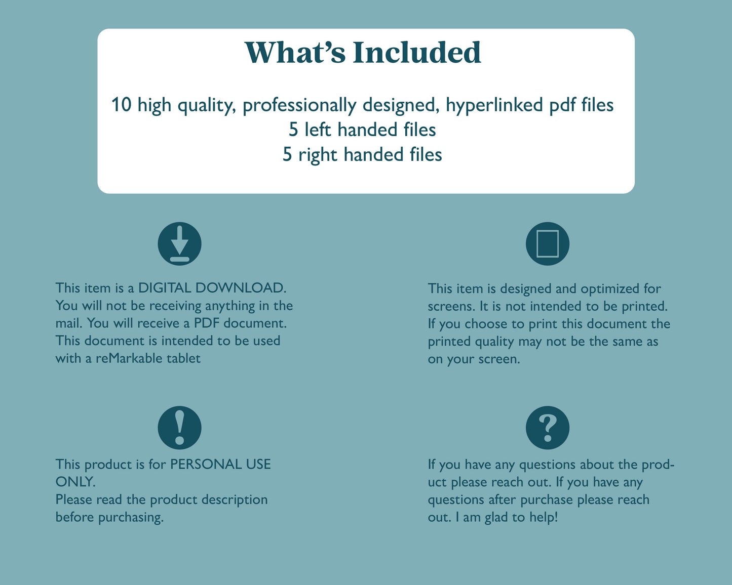 12 Section Cornell Notebook | for e-ink Devices