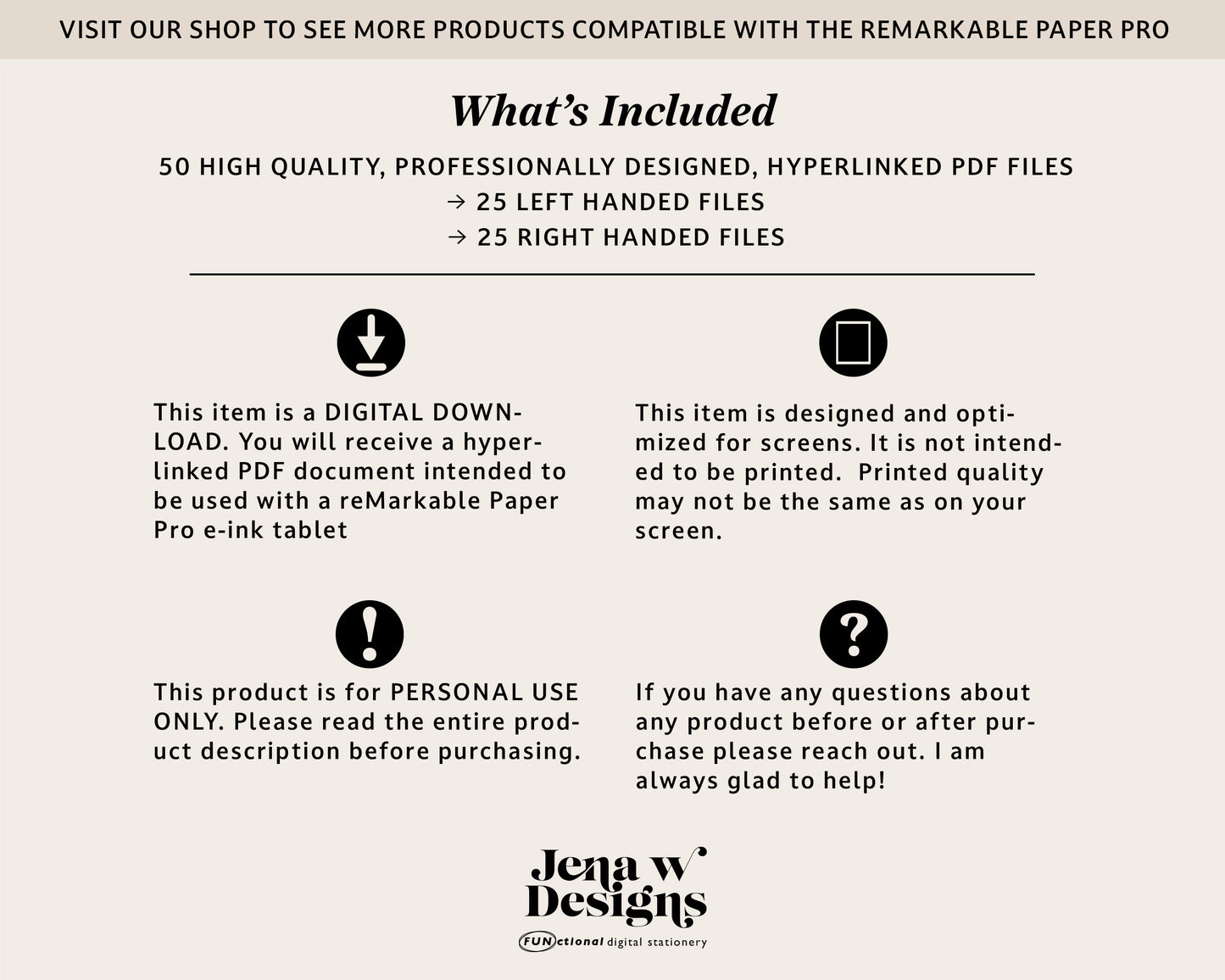 12 Section Notebook | for reMarkable Paper Pro