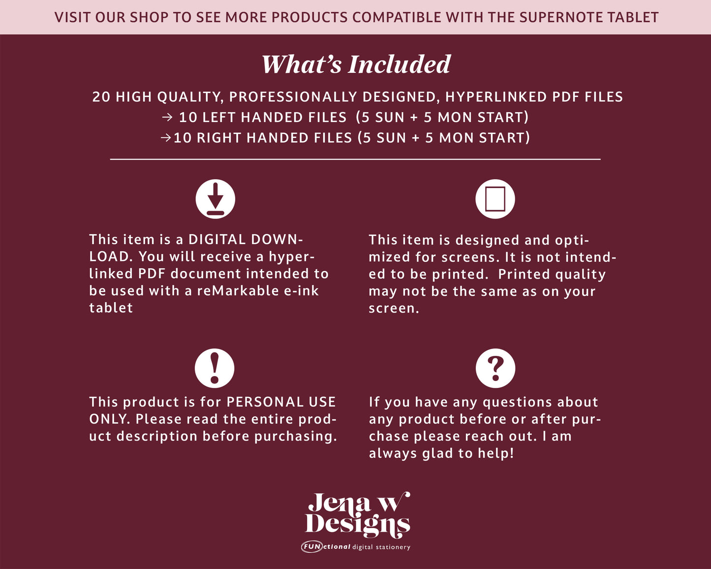 2025 Daily Planner | for Supernote