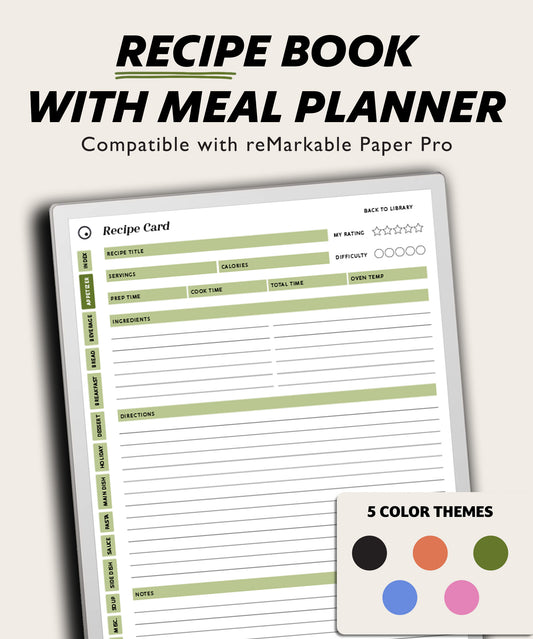 Recipe Book | for reMarkable Paper Pro