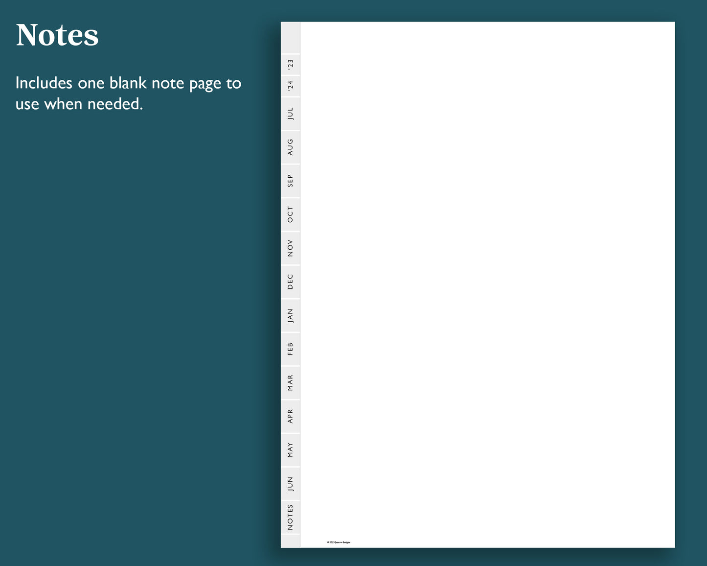 2023 2024 Mid Year Weekly Planner | for e-ink Devices