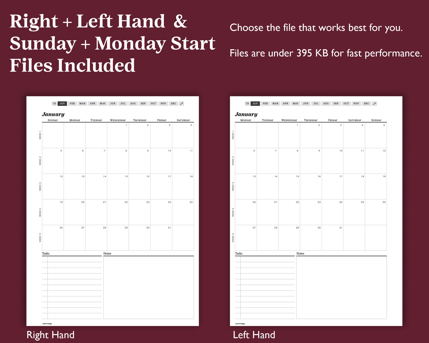 2025 Weekly Planner | for Supernote