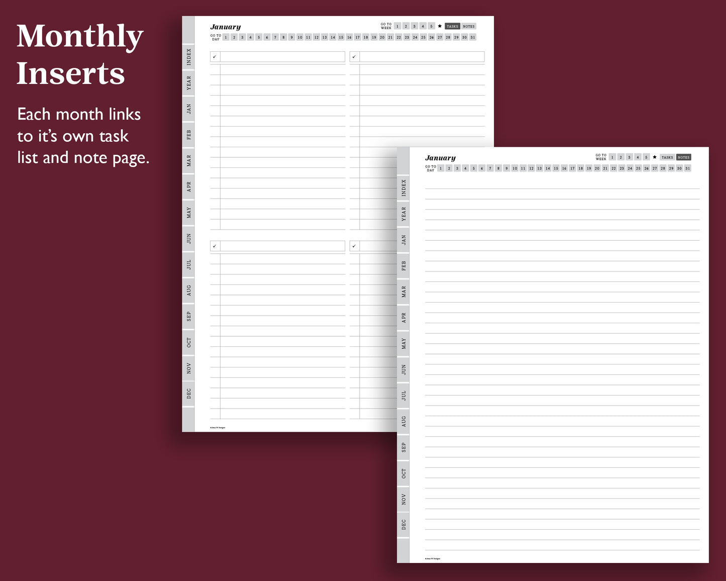 Undated Daily Agenda | for Supernote