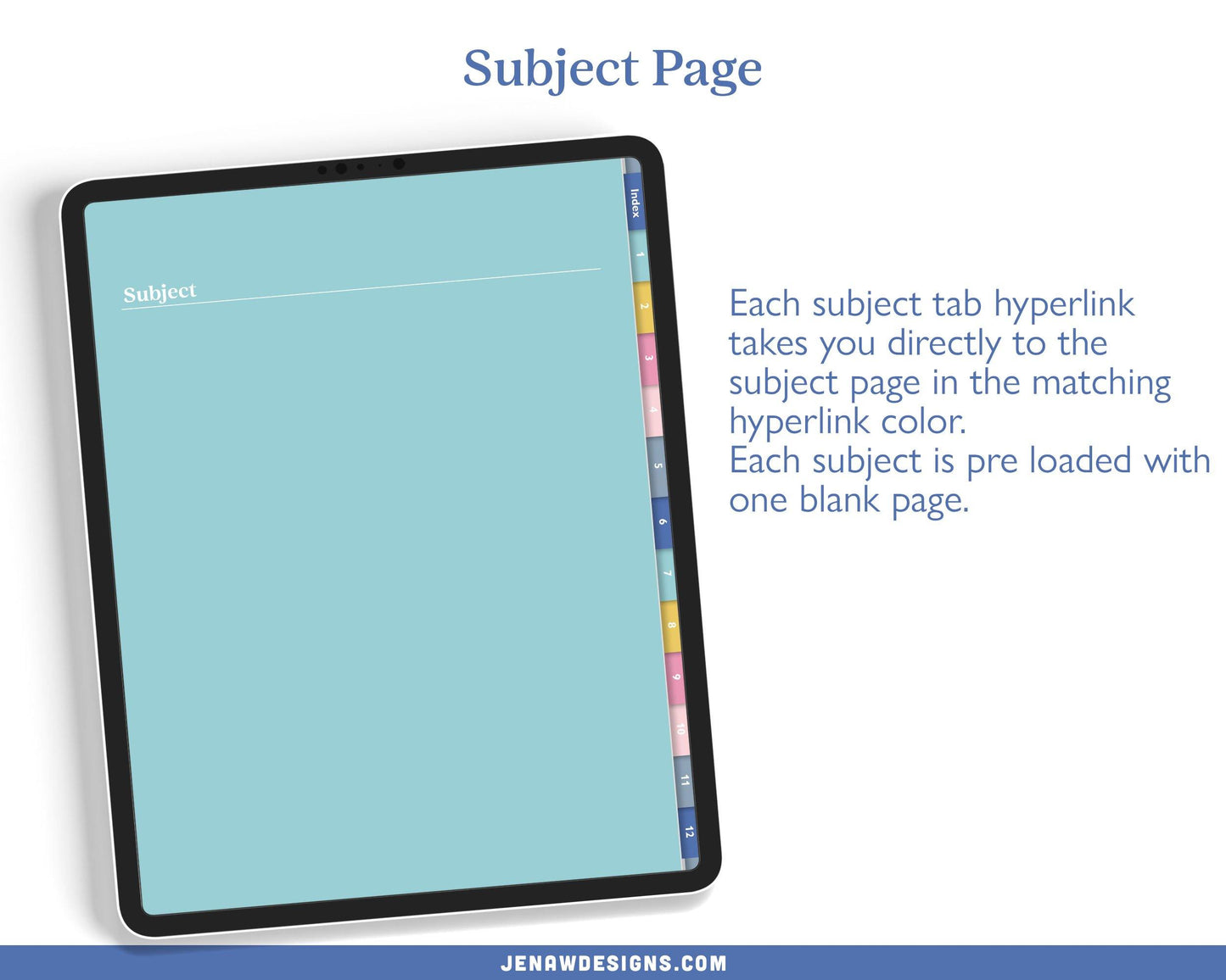 Digital Notebook - Jena W Designs