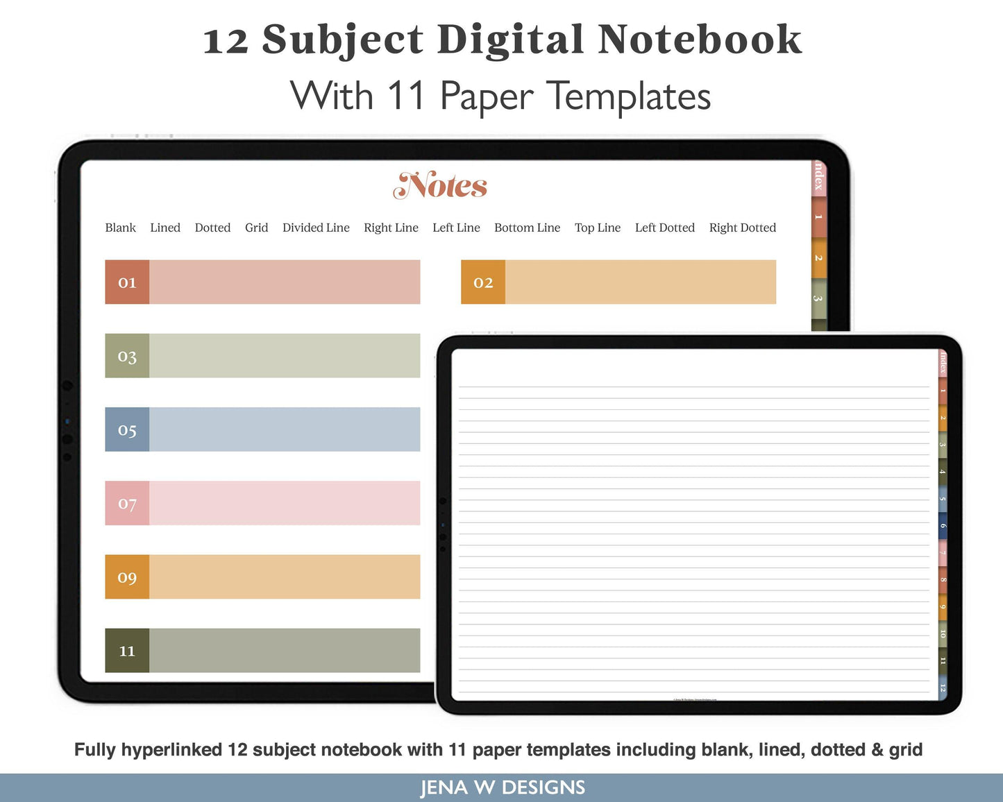 Digital Notebook | Landscape Color Pop - Jena W Designs