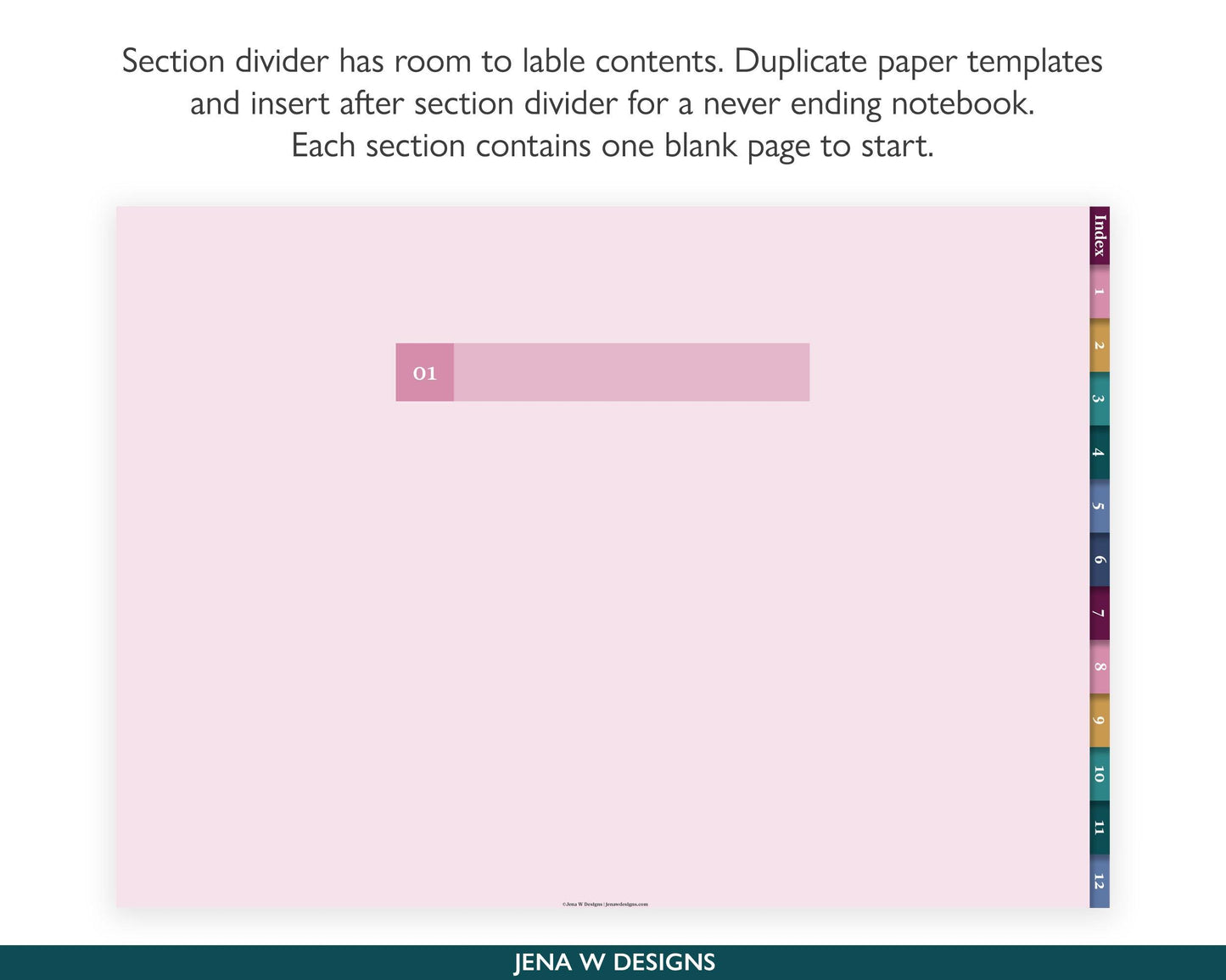 Digital Notebook | Landscape Color Pop - Jena W Designs