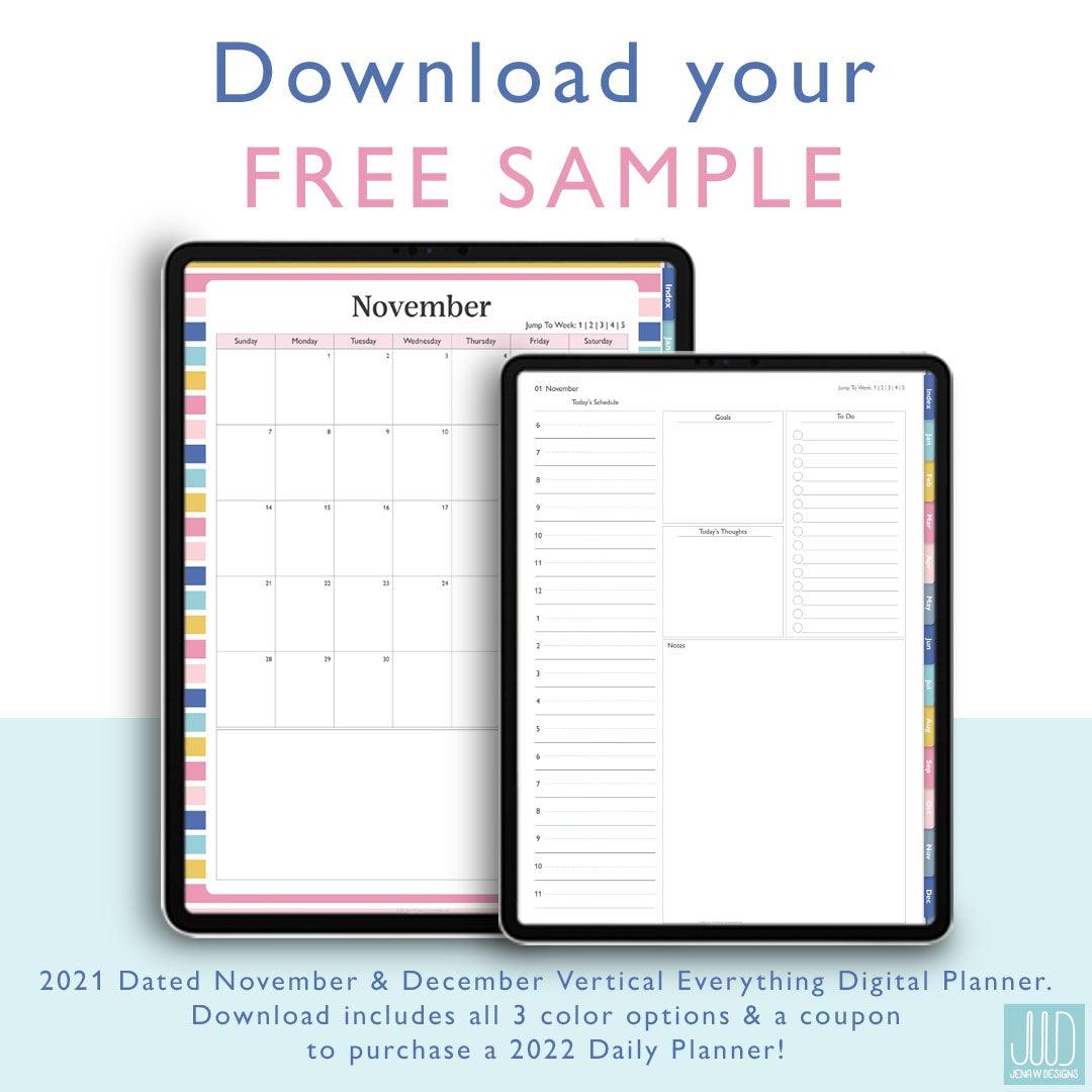 FREE 2021 Sample Vertical Everything - Jena W Designs