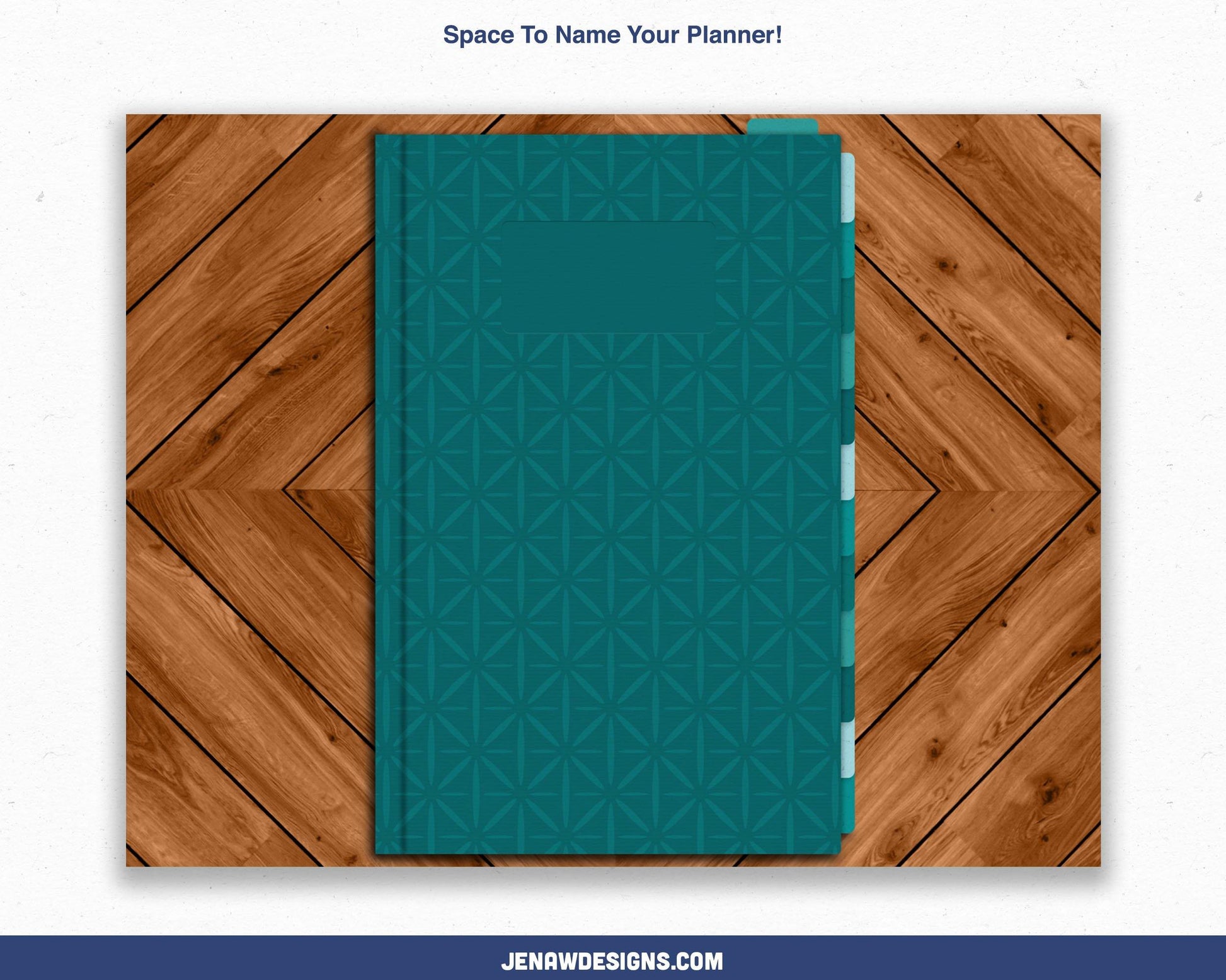 Undated Weekly Digital Planner with Flip Tabs - Jena W Designs