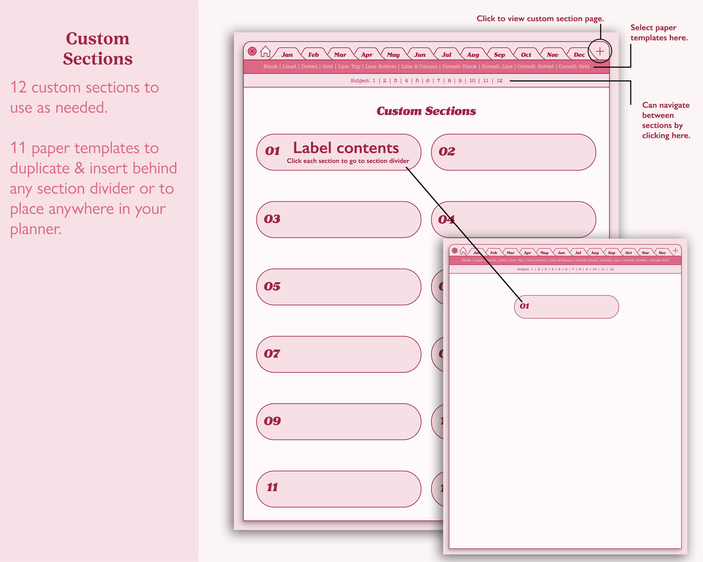 FREE Undated Daily Planner | Browser Aesthetic