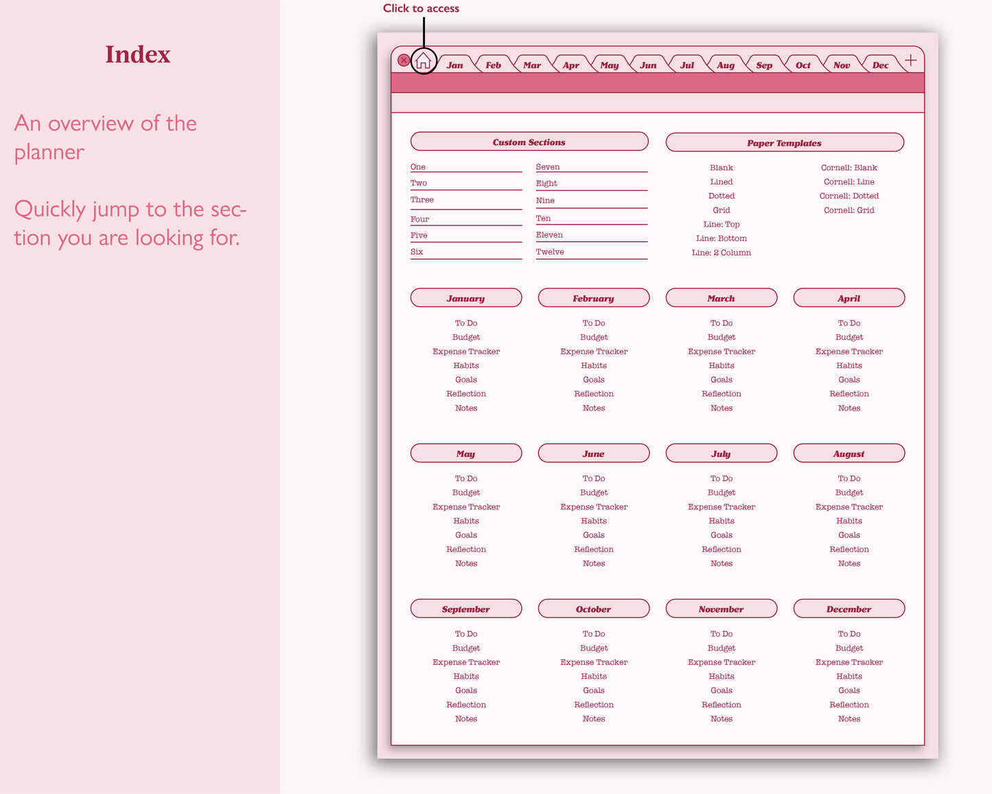 FREE Undated Daily Planner | Browser Aesthetic