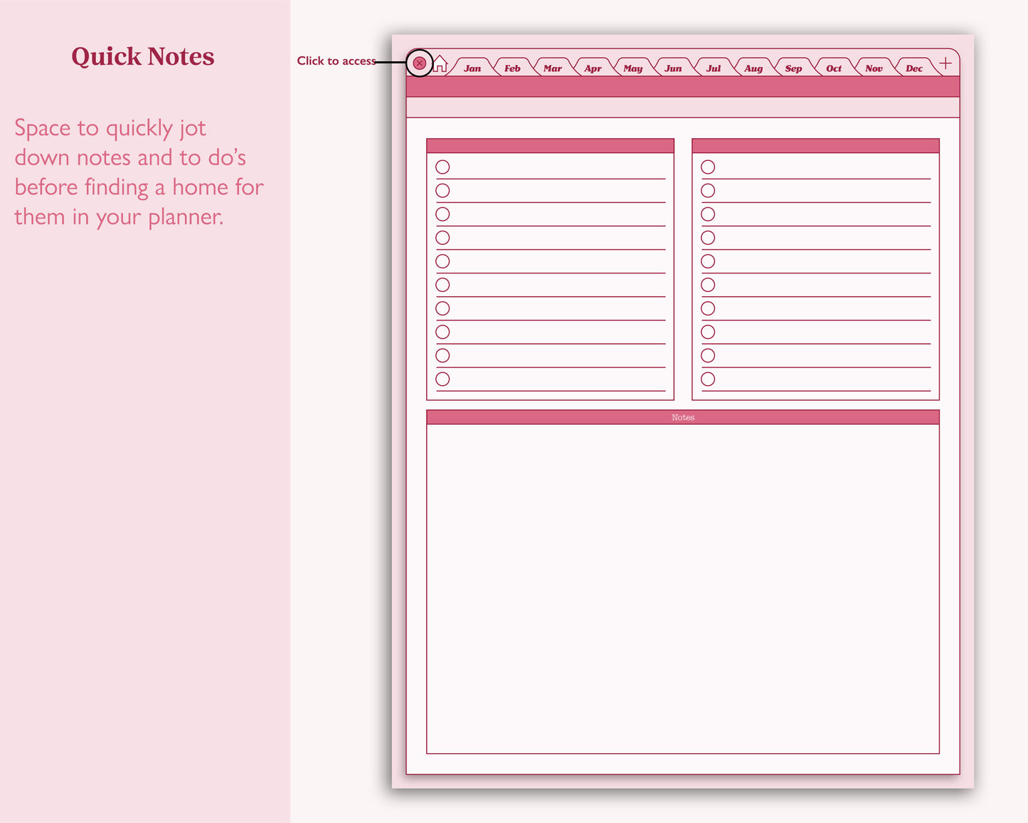 FREE Undated Daily Planner | Browser Aesthetic