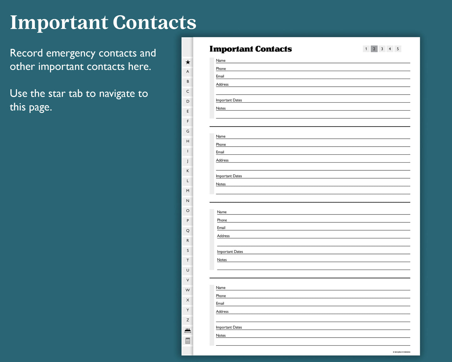 A-Z Address Book | for e-ink Devices