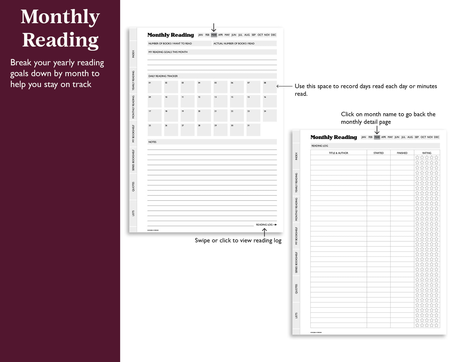 Reading Journal | for e-ink Devices