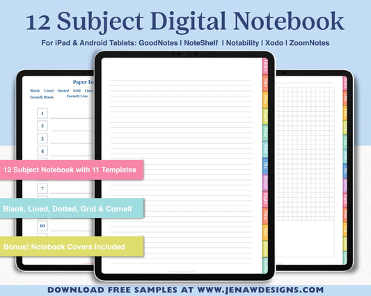 Digital Notebook | ColorPop - Jena W Designs