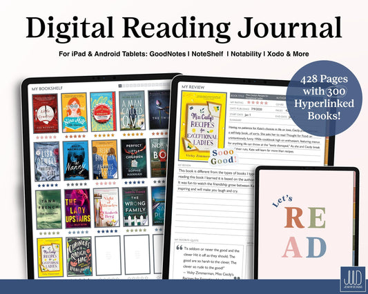 Digital Reading Journal - Jena W Designs