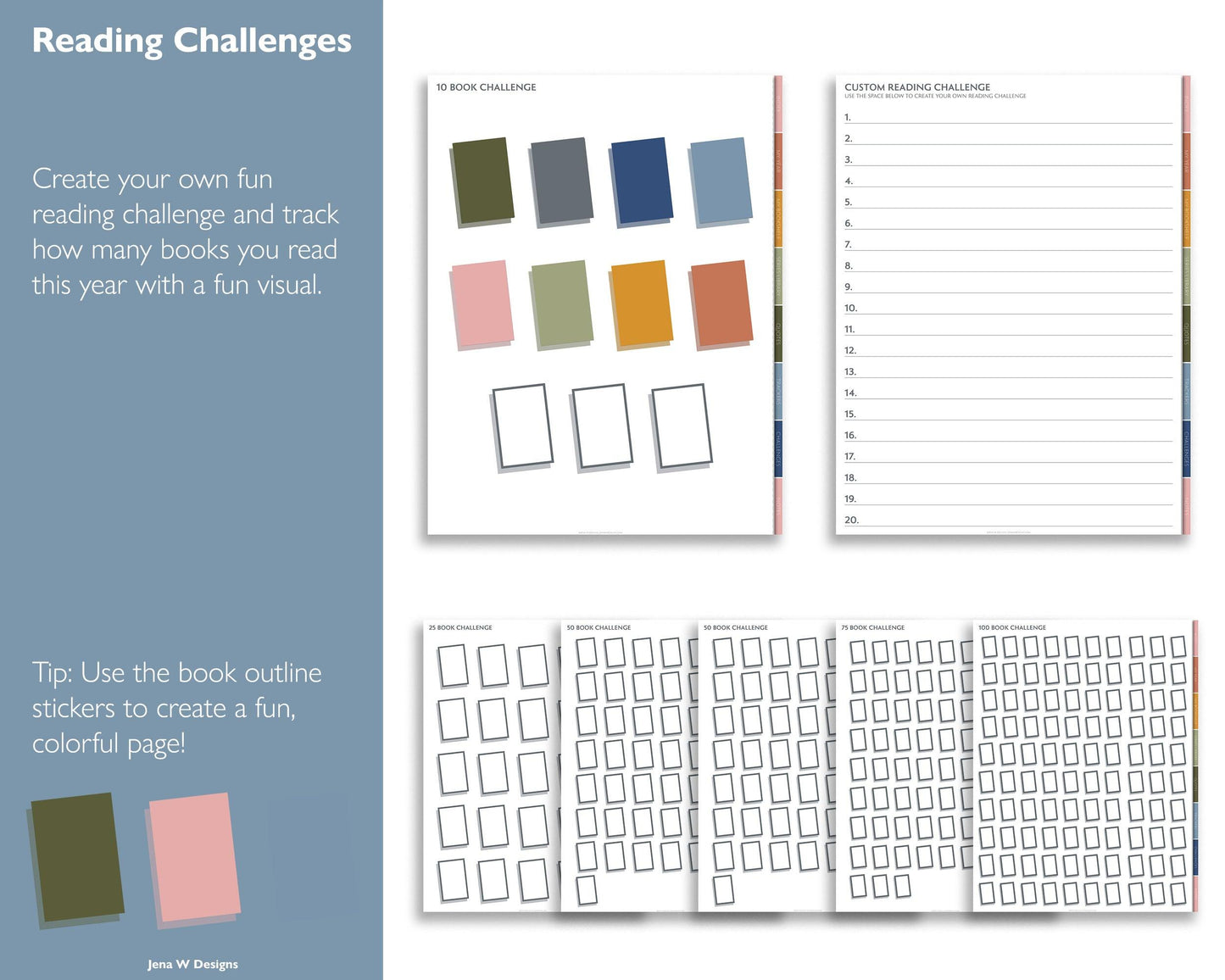 Digital Reading Journal - Jena W Designs