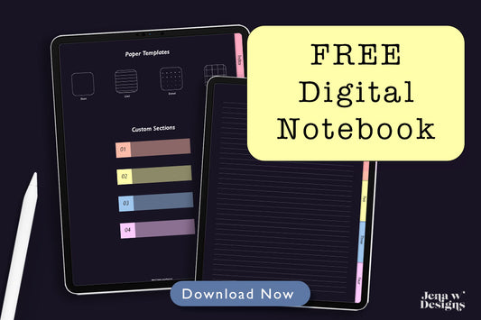free dark mode digital notebook for students