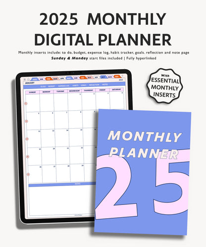2025 Monthly Planner | Essentials