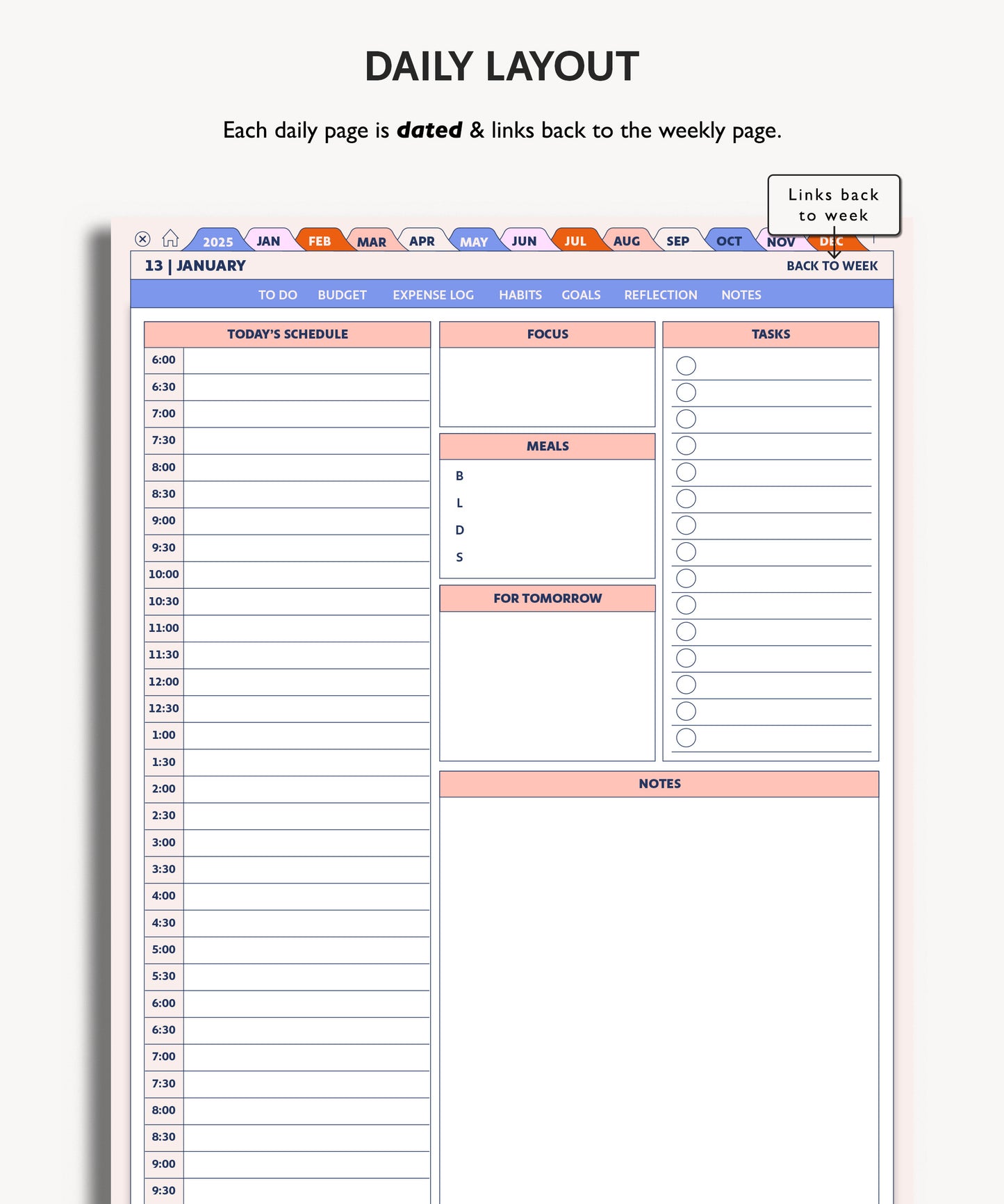 2025 Daily Planner | Essentials