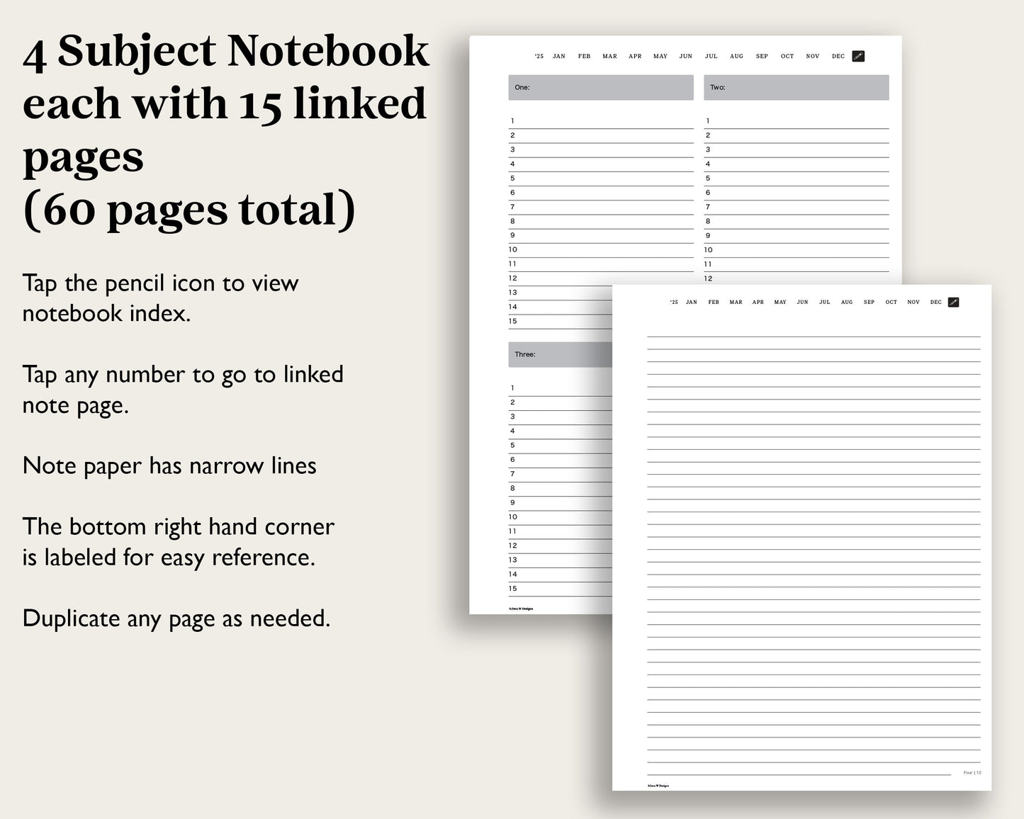 2025 Daily Planner | for reMarkable Paper Pro