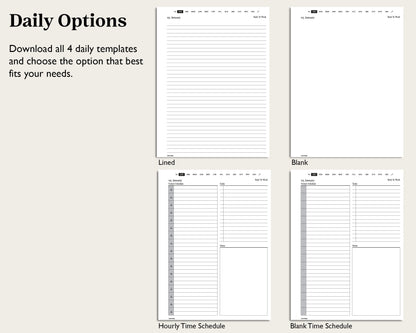 2025 Daily Planner | for reMarkable Paper Pro