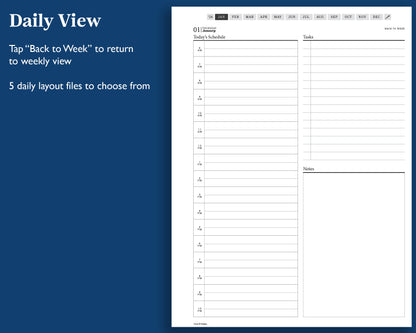 2026 Daily Digital Planner | for Supernote