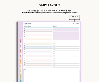 2026 Daily Planner | for Kindle Scribe Colorsoft