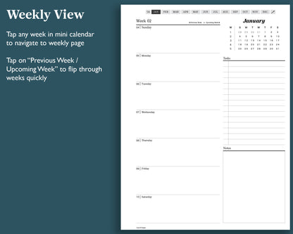 2026 Weekly Planner | for reMarkable
