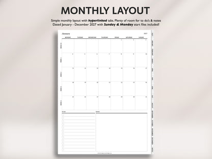 2027 Daily Journal | Minimal Modern Simple Diary