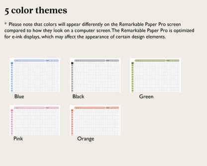 A to Z Tab Notebook | for reMarkable Paper Pro