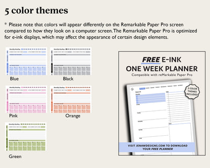 Reading Journal | for reMarkable Paper Pro