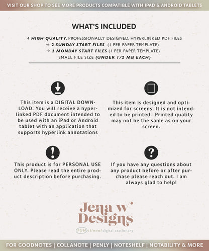 2026 Daily Journal | Landscape Journal for GoodNotes