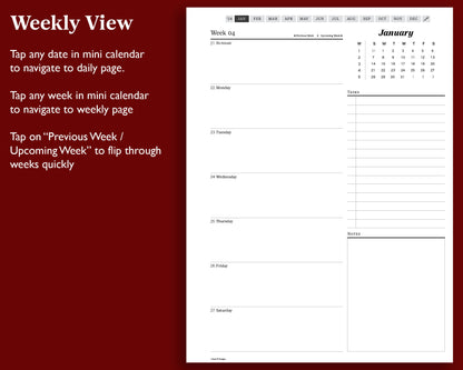 2024 Daily Planner | for Kindle Scribe