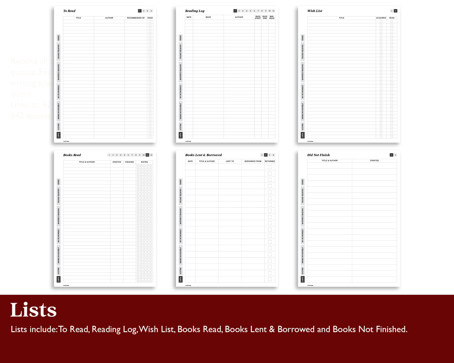 Reading Journal | for Kindle Scribe